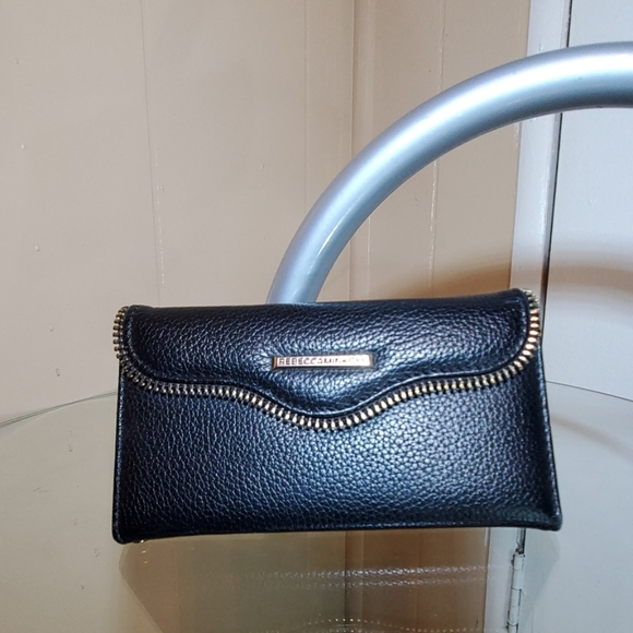 Rebecca Minkoff Black Leather iPhone Case